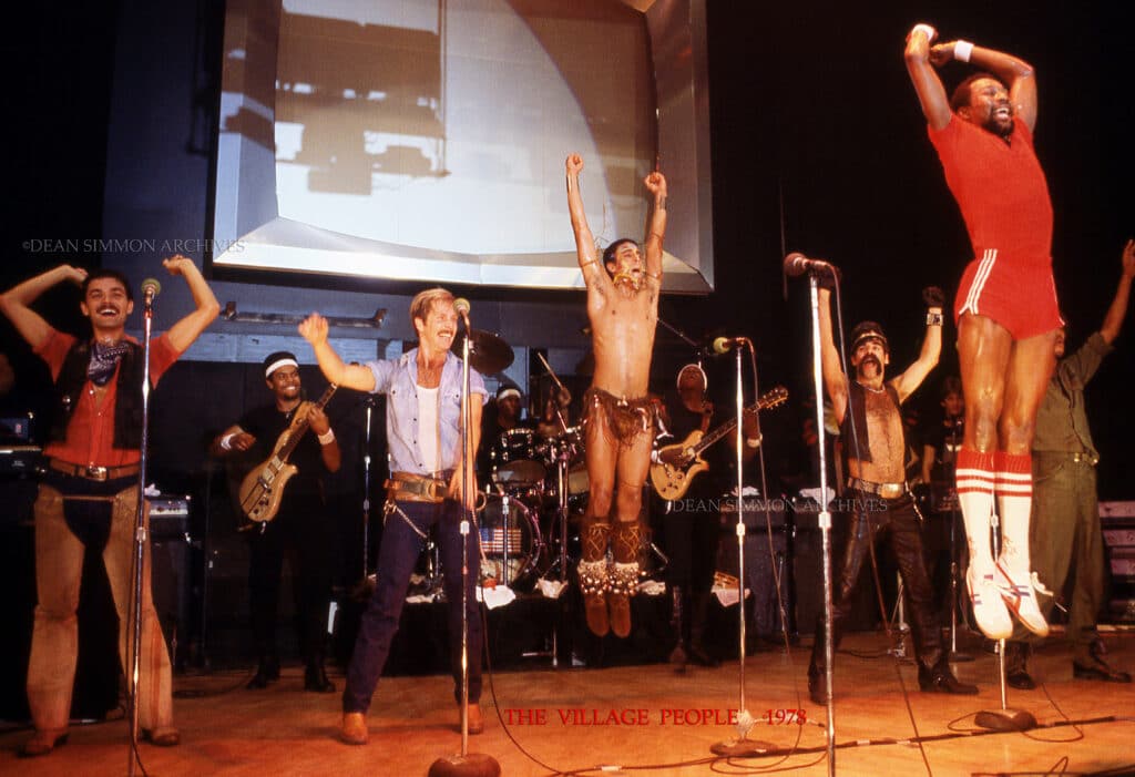 THE ORIGINAL LINEUP OF 'THE VILLAGE PEOPLE', CAME THROUGH CHICAGO AT THE PARK WEST DURING THE HOT SUMMER OF 1978,
PLAYING TO A SOLD-OUT CROWD ON JULY 21ST.